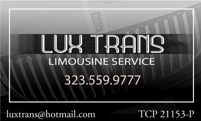 LUX TRANS LIMOUSINE SERVICE - Hollywood, Los Angeles, California