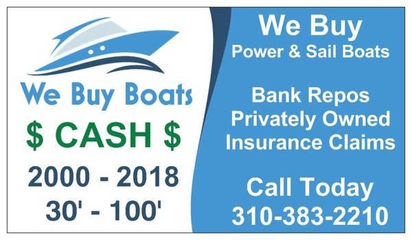 We Buy Boats 2000 or Newer - Marina del Rey, Los Angeles, California