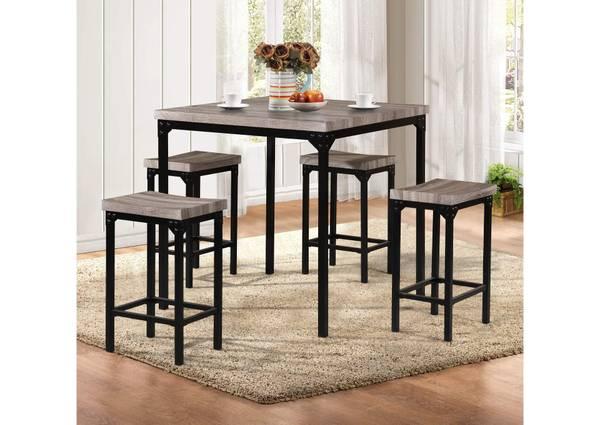 NEW 5 piece counter height dining room set $300 - Long Beach, Los Angeles, California