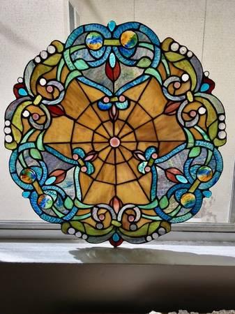NEW! Tiffany-Style Victorian Stained Glass Window Panel/Suncatcher - Sherman Oaks, Los Angeles, California