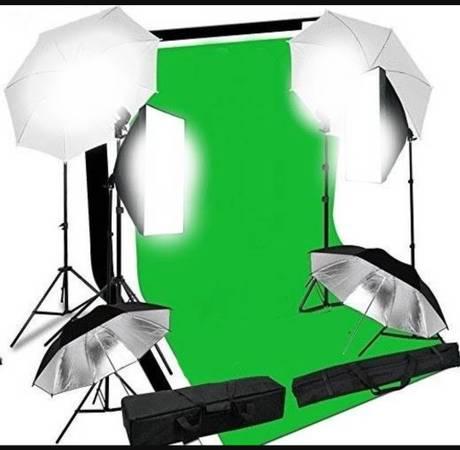 29 pc. studio light kit 4 lights+ backdrop photography Video - Sherman Oaks, Los Angeles, California
